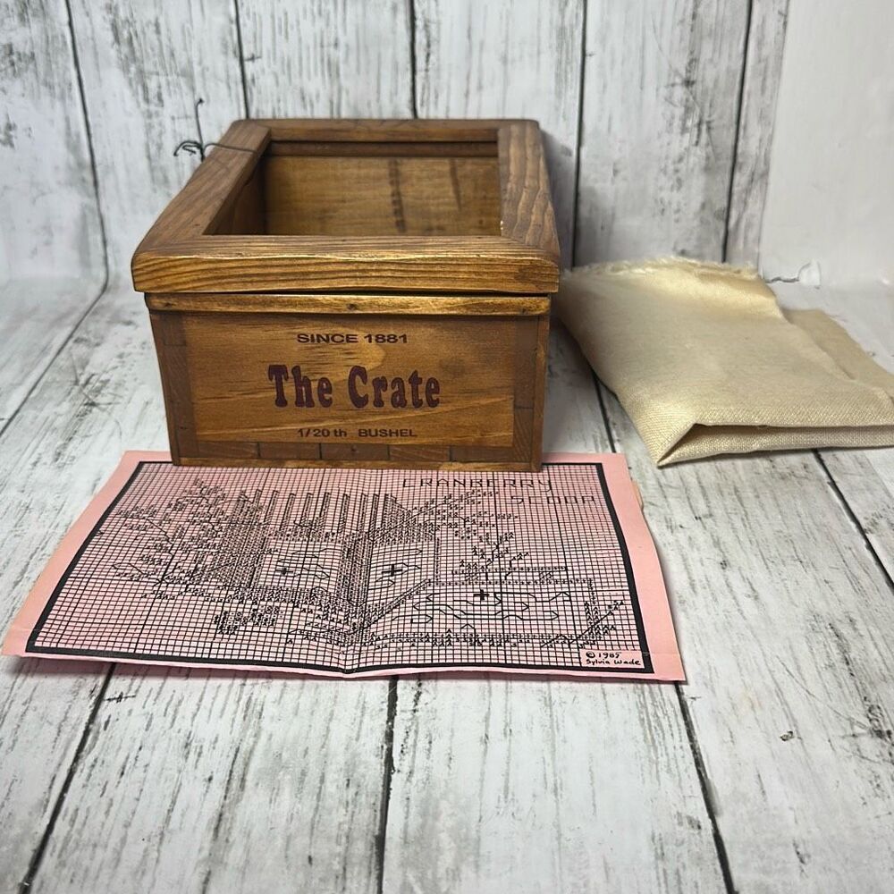 Olde Colonial Designs DIY Cranberry Scoop Needlework The Crate 1/20th Bushel
